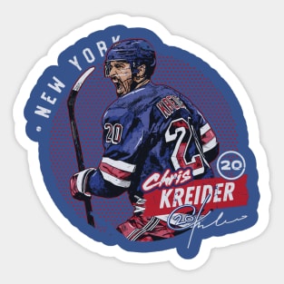 Chris Kreider New York R Dots Sticker